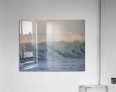 Pink Dawn Wave Spray  72.48 Acrylic Print