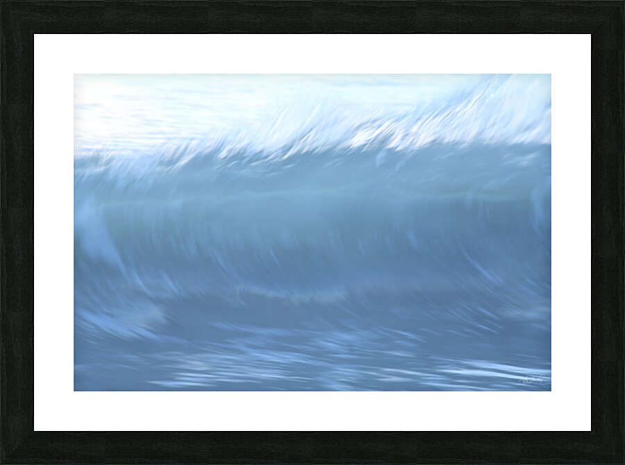 Blue Curl 48.32 Picture Frame print
