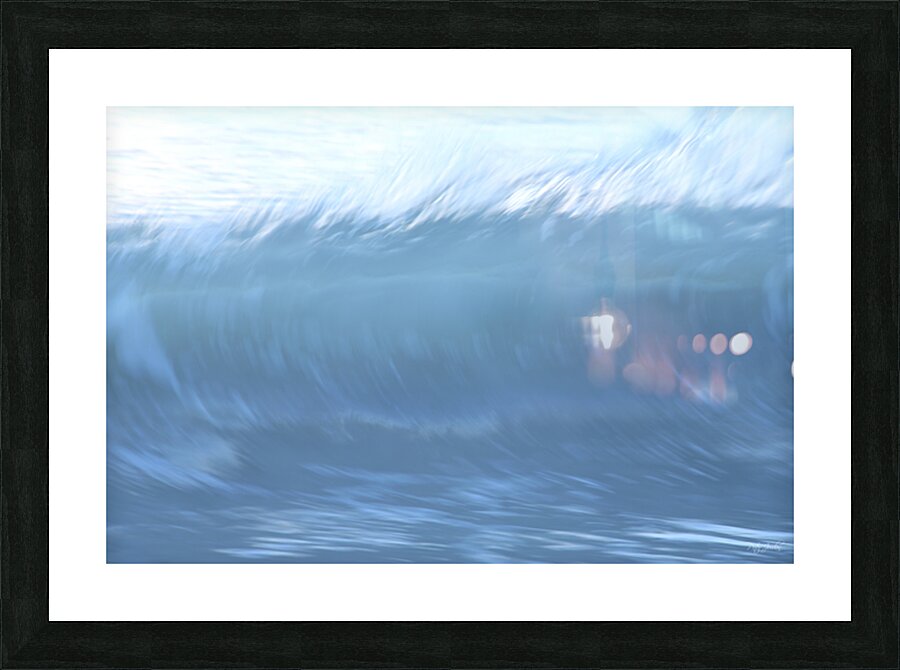 Blue Curl 60.40 Picture Frame print