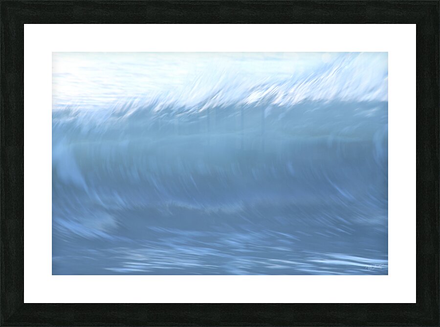 Blue Curl 72.48 Picture Frame print