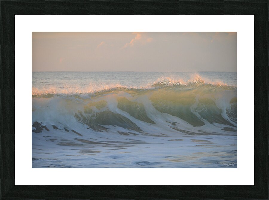 Pink Dawn Wave  72.48 Picture Frame print