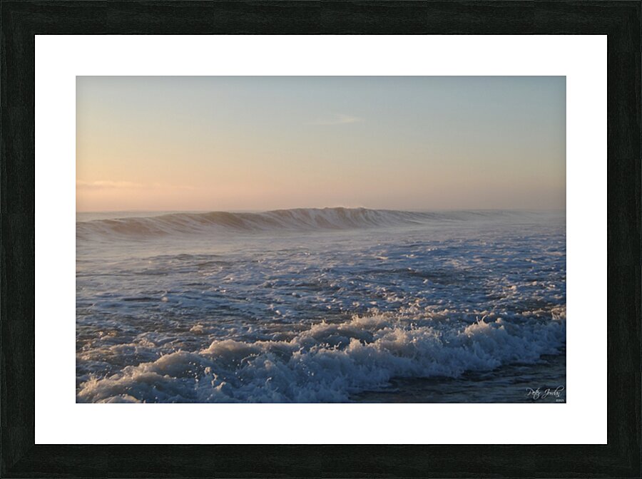 Pink Morning Wave  72.48 Picture Frame print