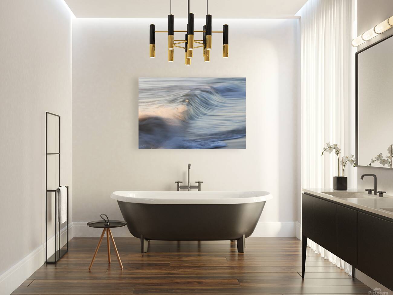 Blue Swell with Splash  48.32 Reproduction