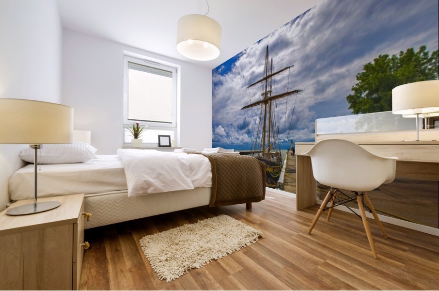 Tall ship . St Lawrence II Mural print