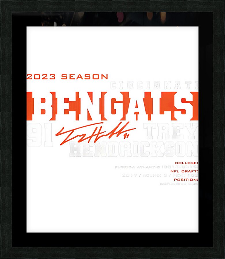 Cincinnati Bengals 21 Picture Frame print
