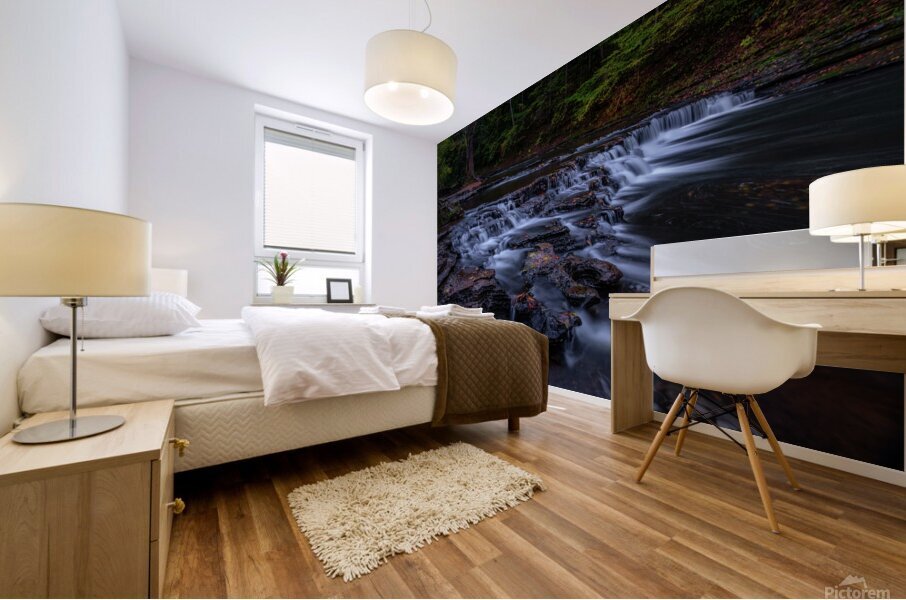 cascading waters johnny boyd Mural print