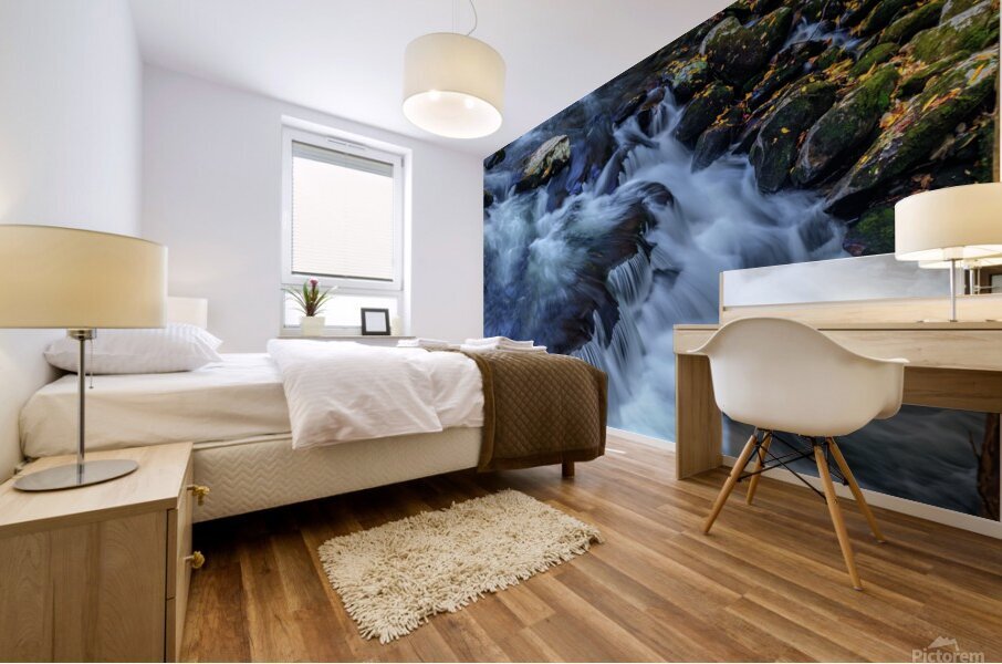 flat rock cascade johnny boyd Mural print