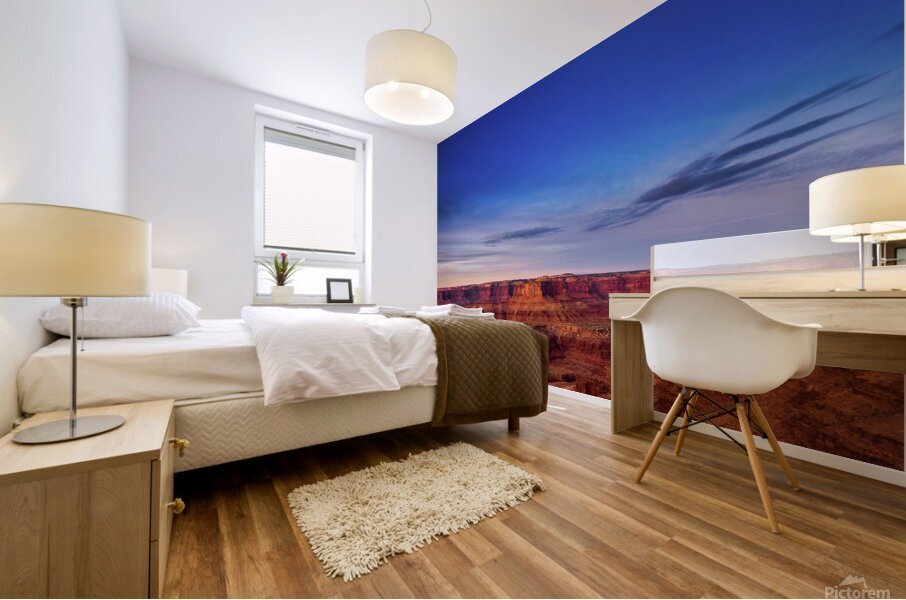 setting moon johnny boyd Mural print
