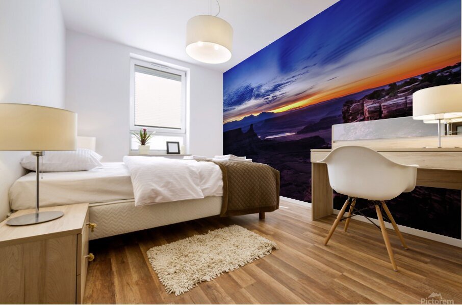 sunlit cliff johnny boyd Mural print