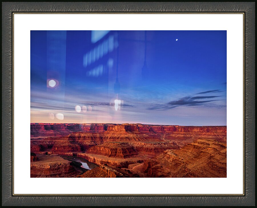 setting moon johnny boyd Picture Frame print