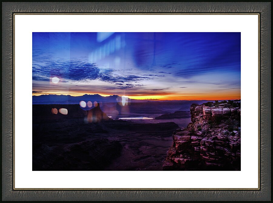sunlit cliff johnny boyd Picture Frame print