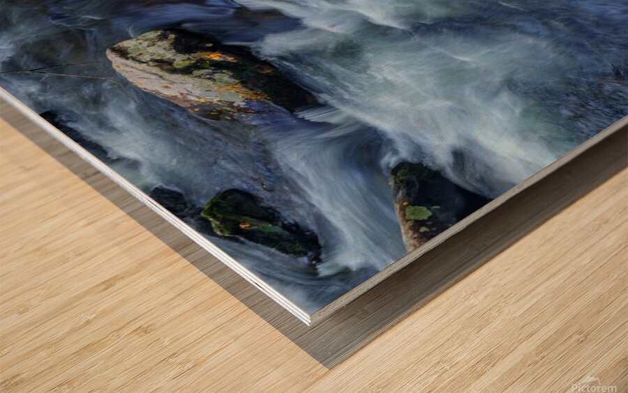 flat rock cascade johnny boyd Wood print