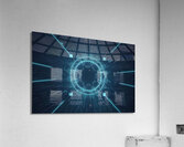 Dark pixels texture futuristic background 2 Acrylic Print