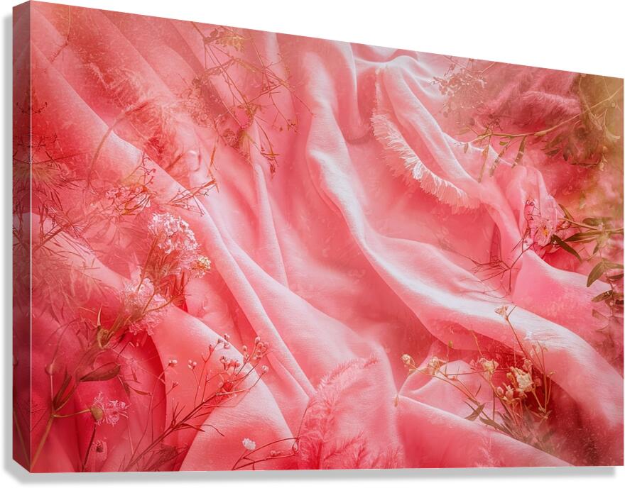 Pastel pink background 1 Canvas Print