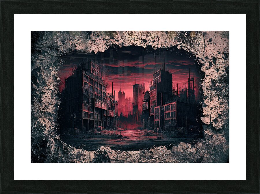 Dark grunge texture background 4 Picture Frame print