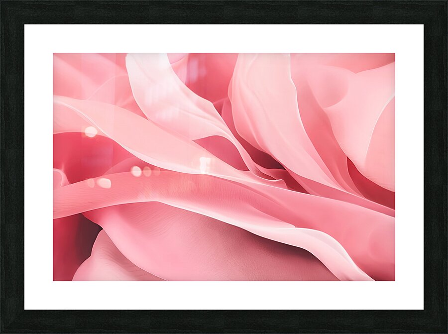 Pastel pink background Picture Frame print