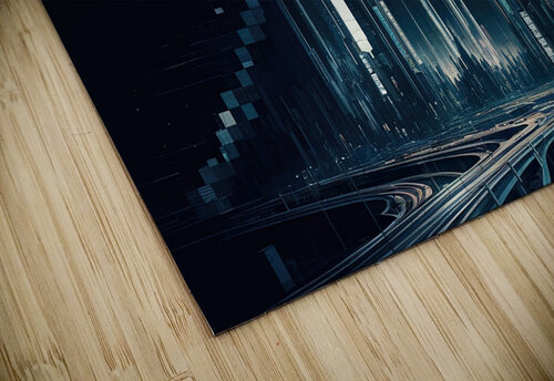 Dark pixels texture futuristic background Mirela Poiana puzzle