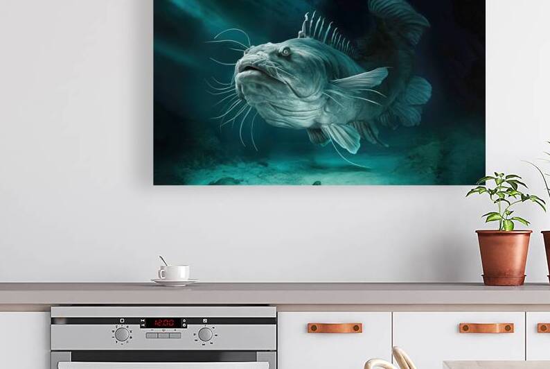Giant Catfish underwater 1 by Mirela Poiana