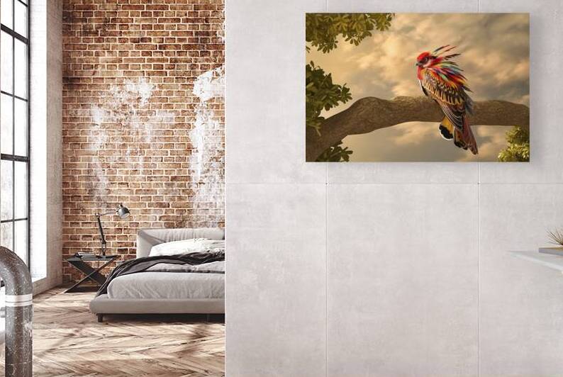 A vibrant and colorful bird perched on a tree bra 1722836374.3783 by Mirela Poiana