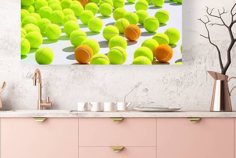 Multiple tennis balls arranged in a scattered pat 1722836386.1357 by Mirela Poiana