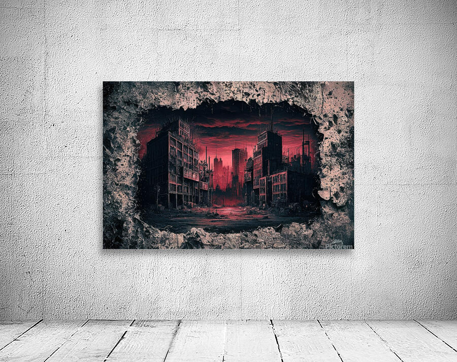 Dark grunge texture background 4 Wall Preview