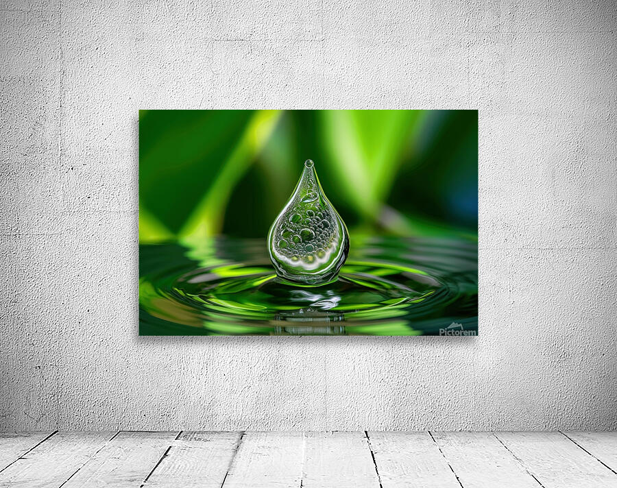 Water drop close up Wall Preview