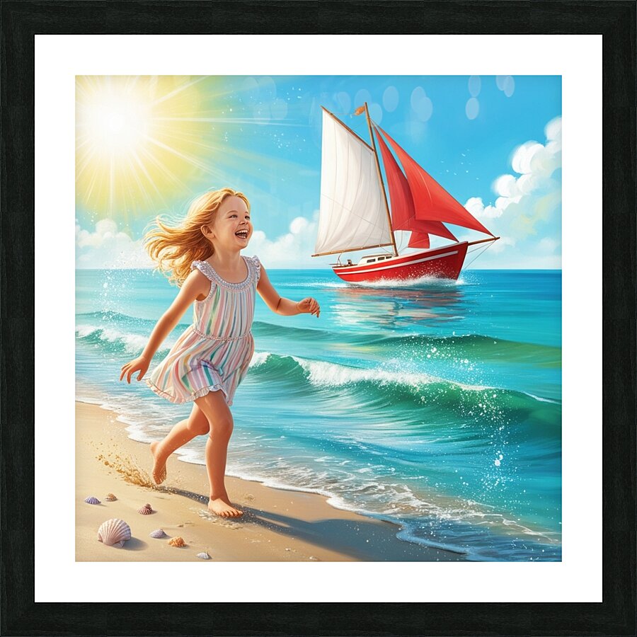 How beautiful is the innocence of children Picture Frame print