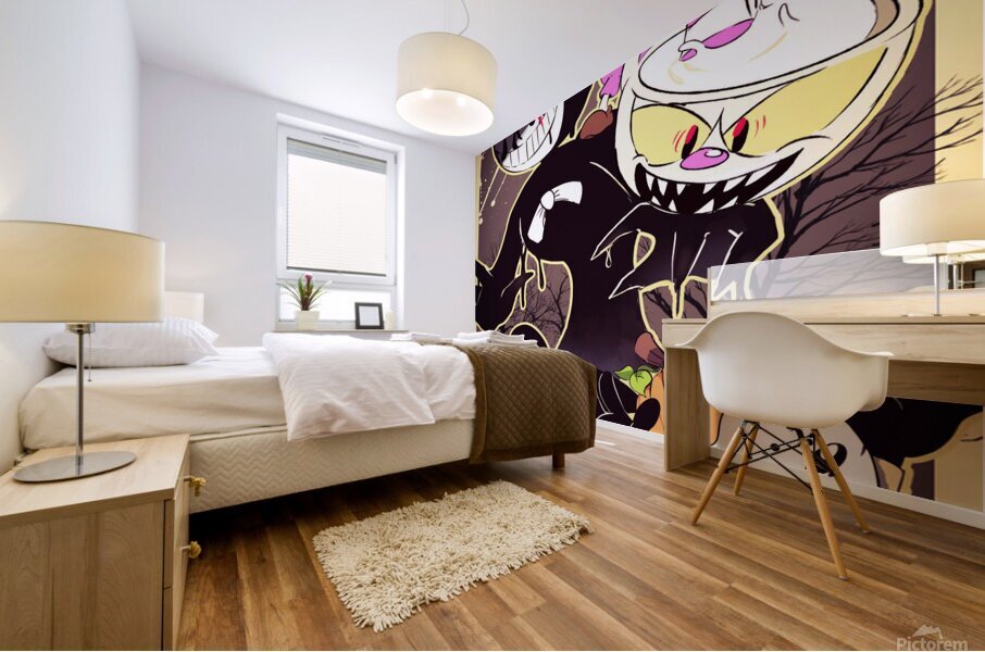 Cuphead Mural print