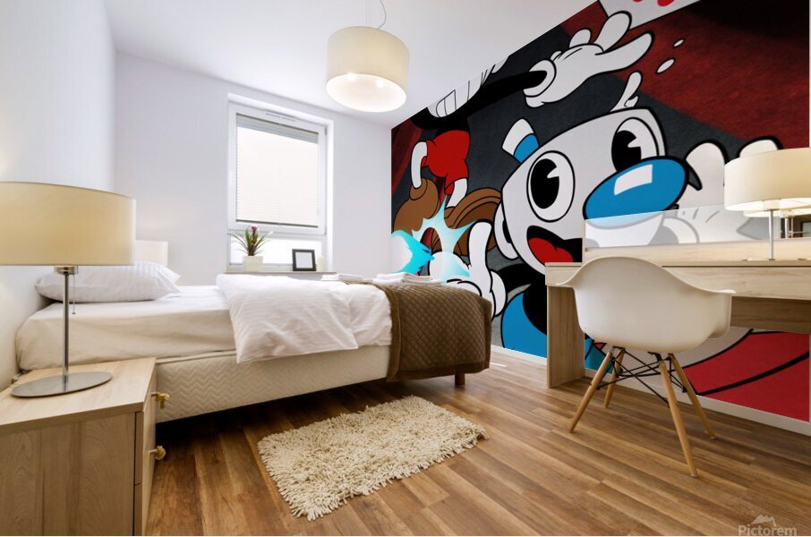 Cuphead Mural print