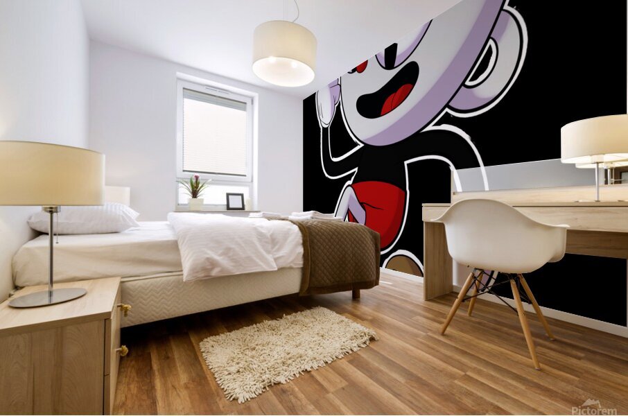 Cuphead Mural print