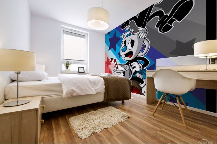 Cuphead Mural print