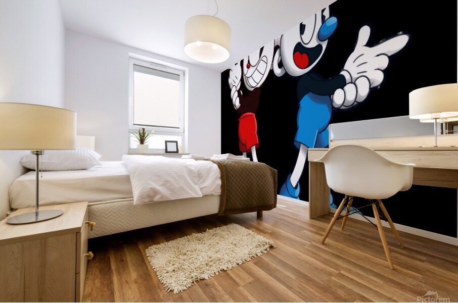 Cuphead Mural print