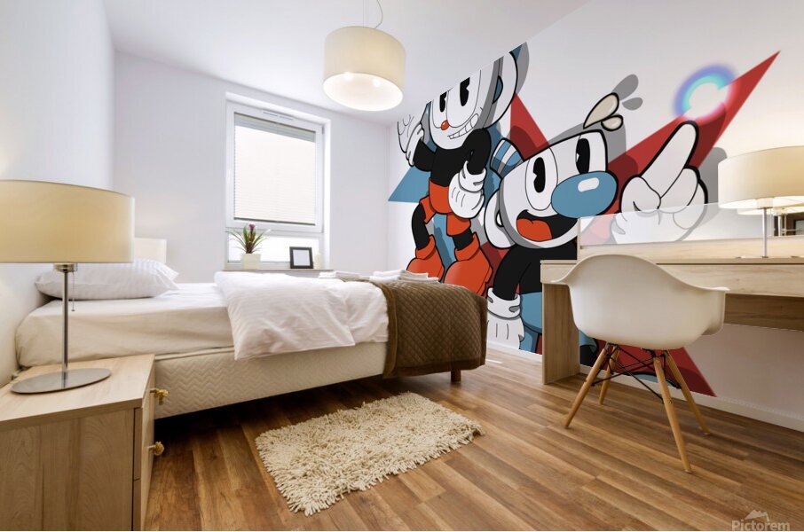 Cuphead Mural print