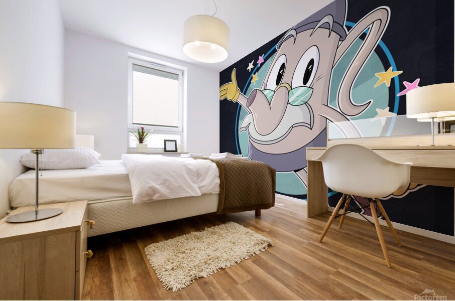 Cuphead Mural print