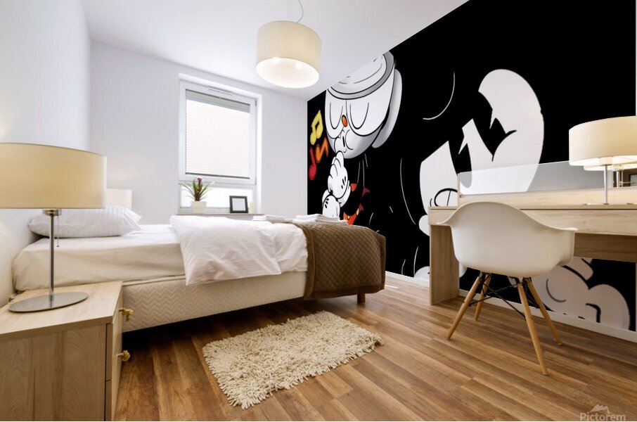 Cuphead Mural print