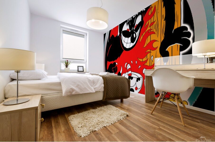 Cuphead Mural print