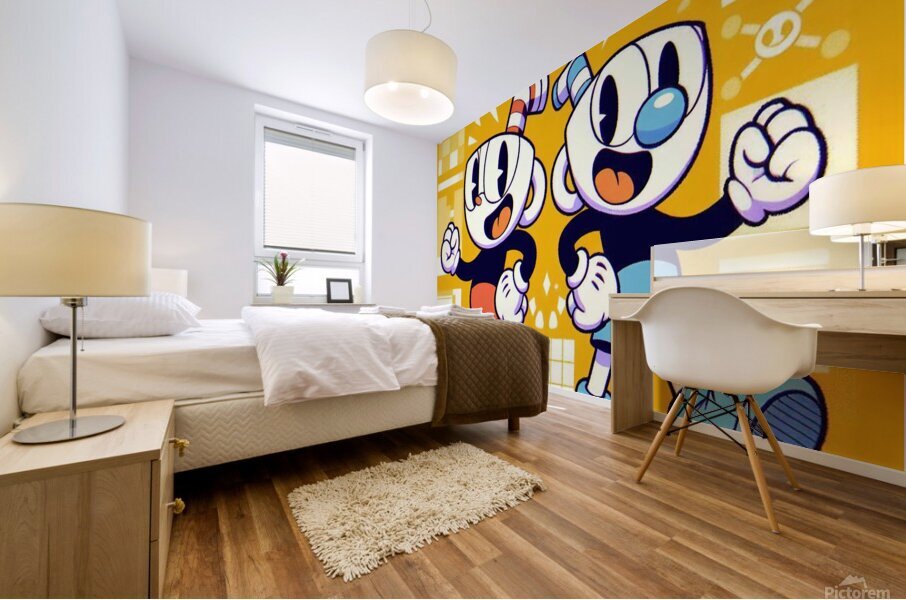 Cuphead Mural print