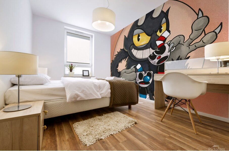 Cuphead Mural print