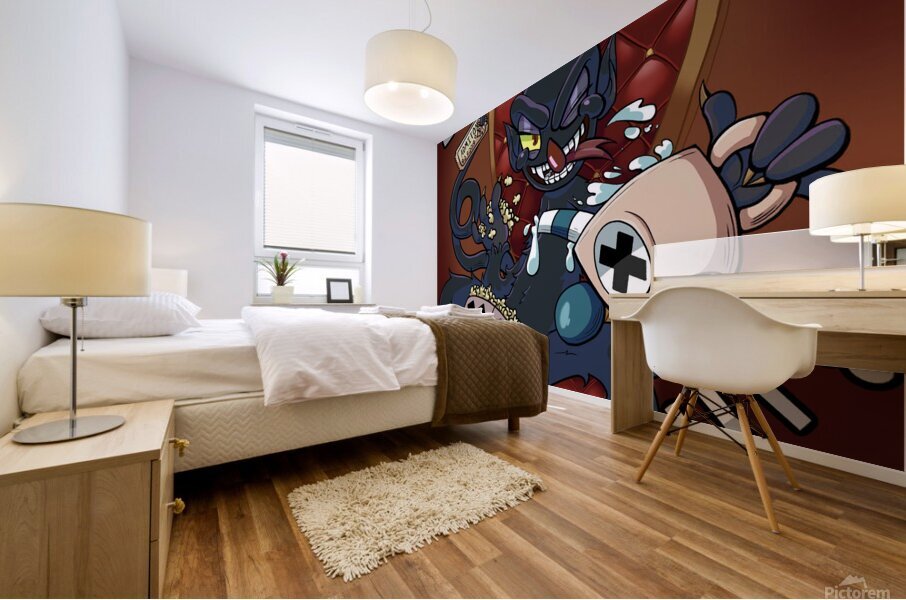 Cuphead Mural print
