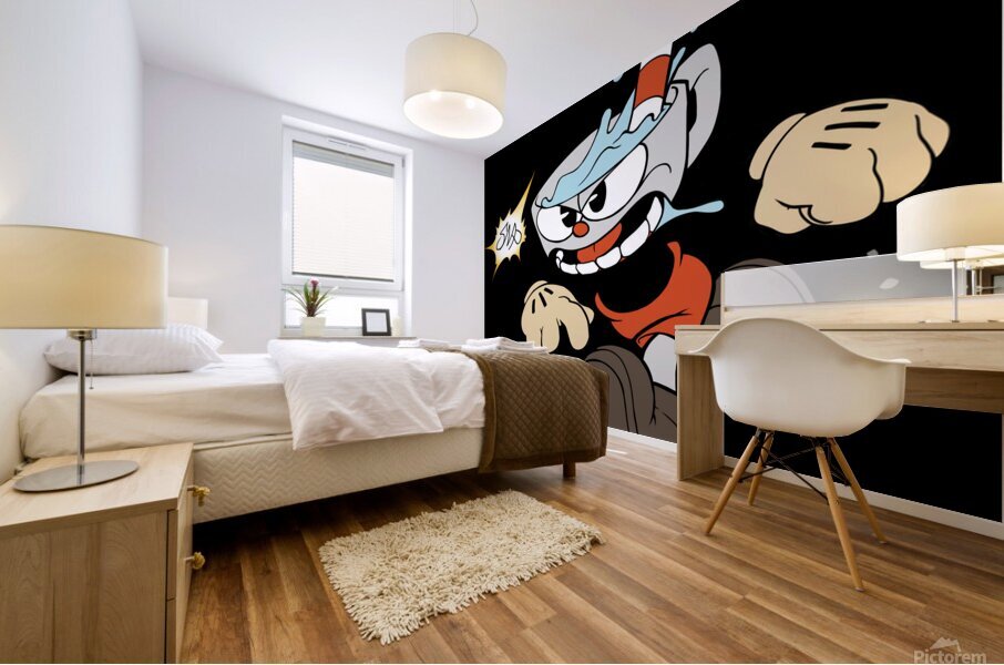 Cuphead Mural print