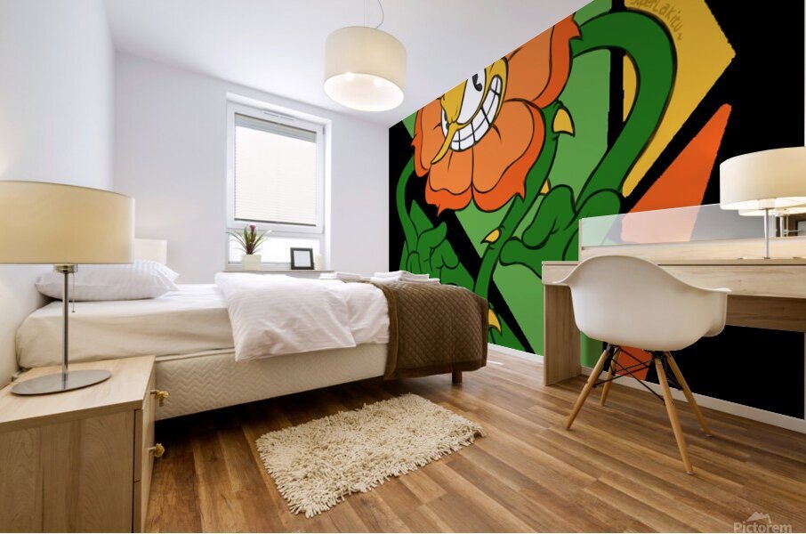Cuphead Mural print