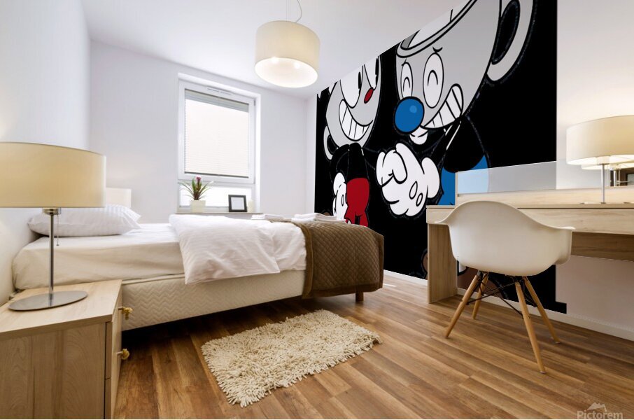 Cuphead Mural print