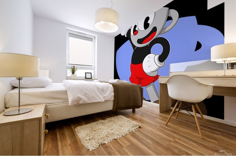 Cuphead Mural print