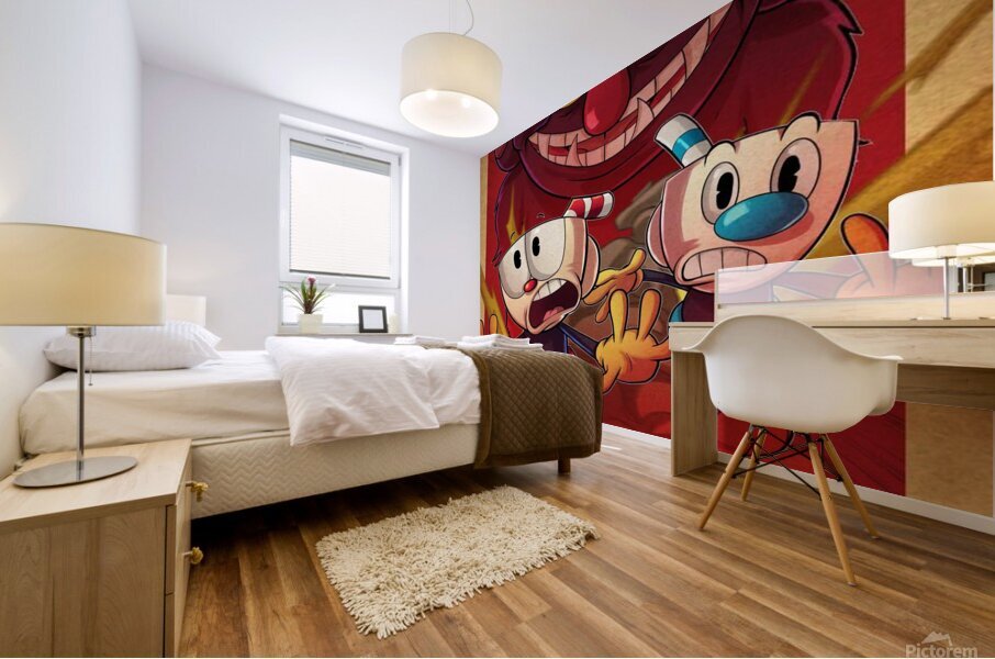Cuphead Mural print