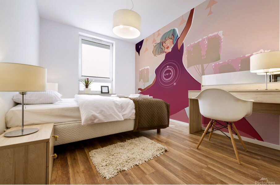 Gris Art Mural print