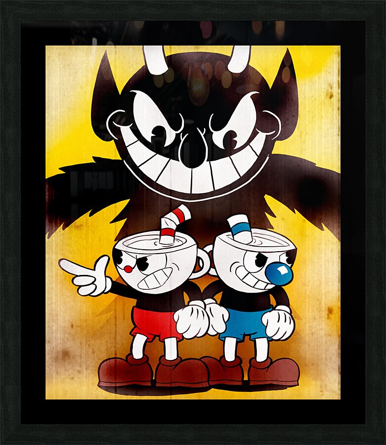 Cuphead Picture Frame print