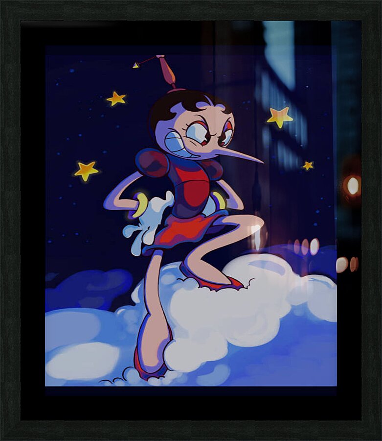 Cuphead Picture Frame print