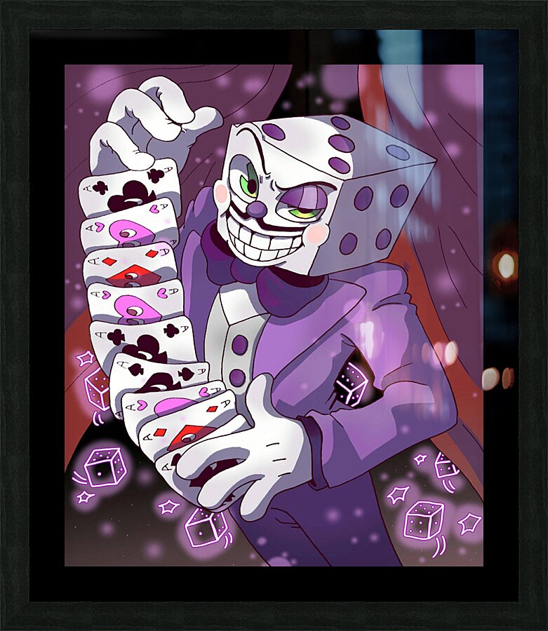 Cuphead Picture Frame print