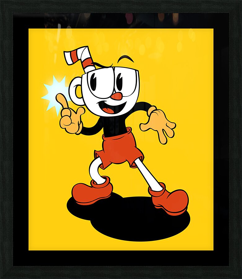 Cuphead Picture Frame print