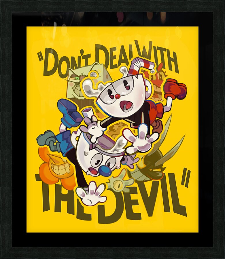 Cuphead Picture Frame print